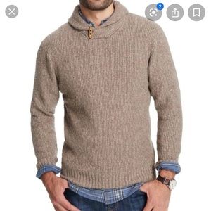Shawl collar pullover sweater